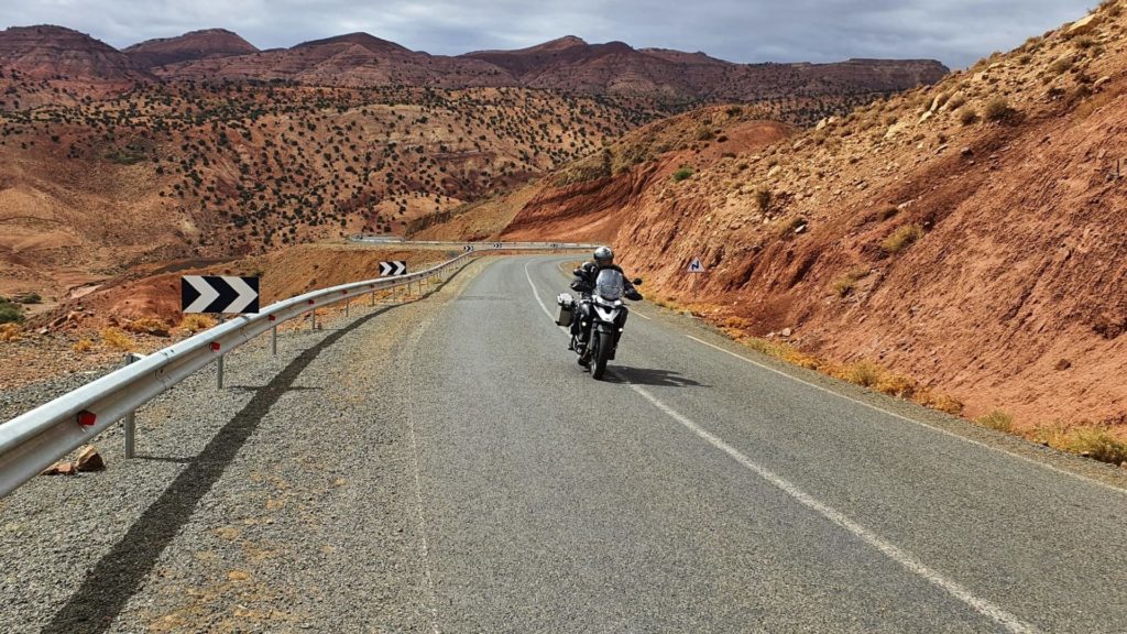 Marokko-Motorradfahrer
