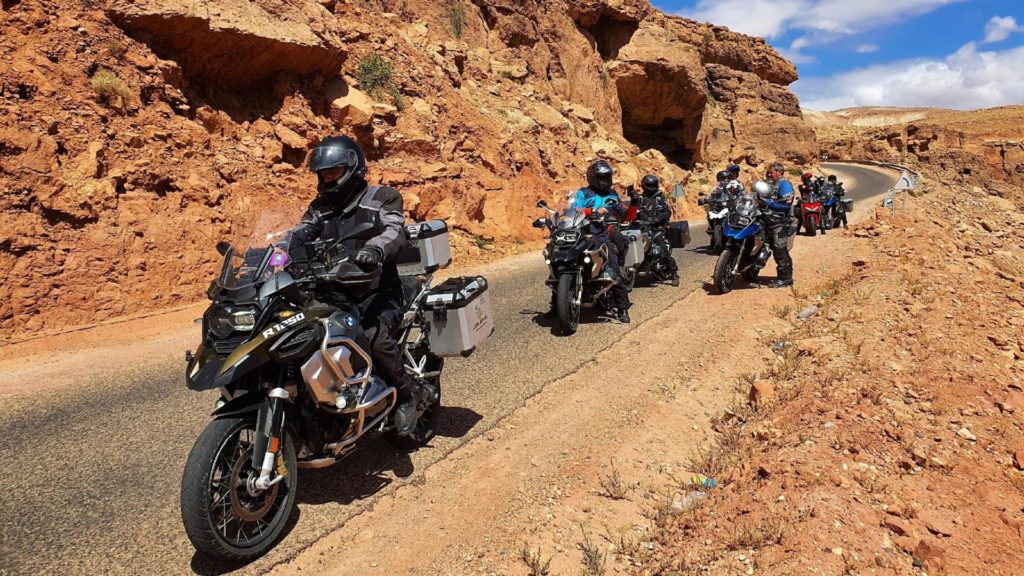 Marokko-Motorradgruppe